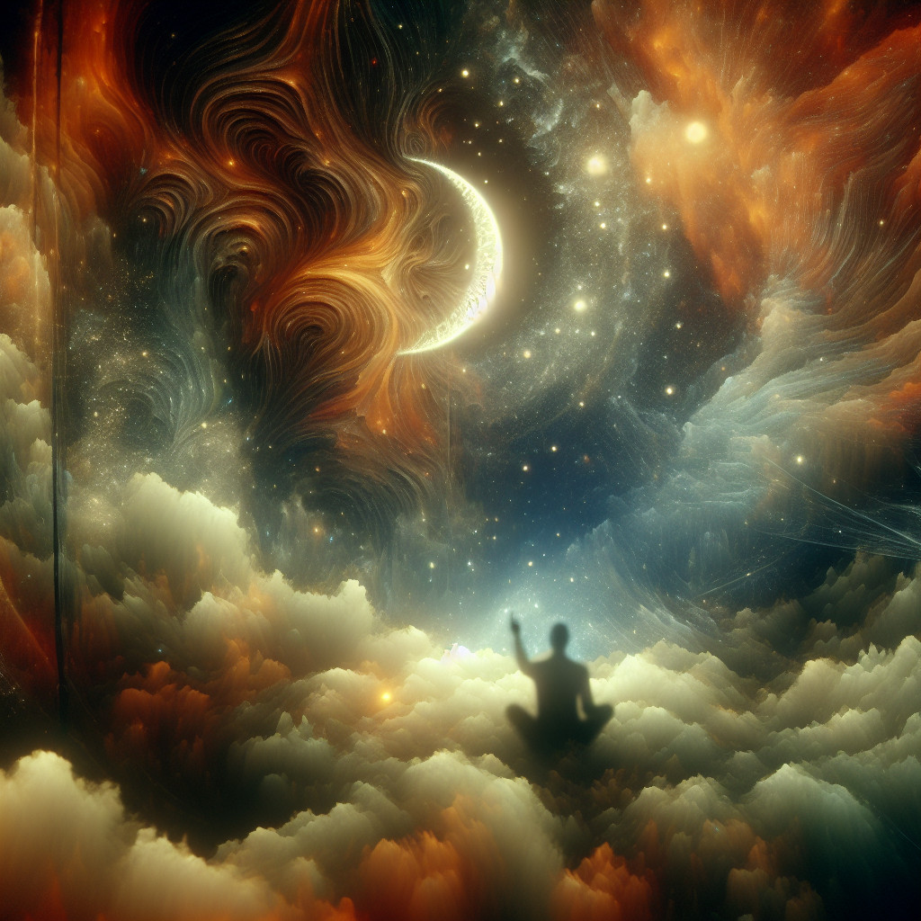 Künstlerische Interpretation des Traumsymbols: Angst