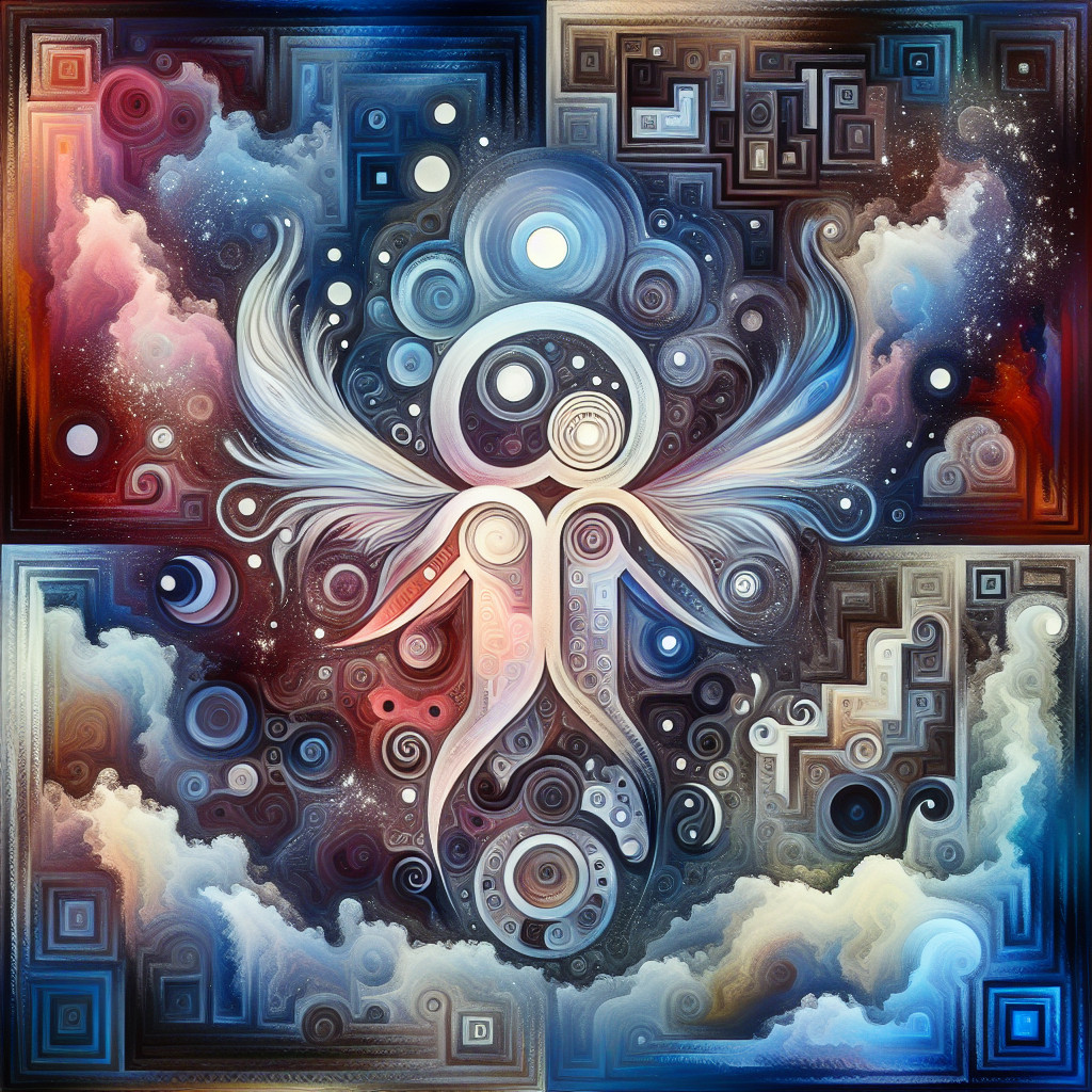 Künstlerische Interpretation des Traumsymbols: Besten Freund