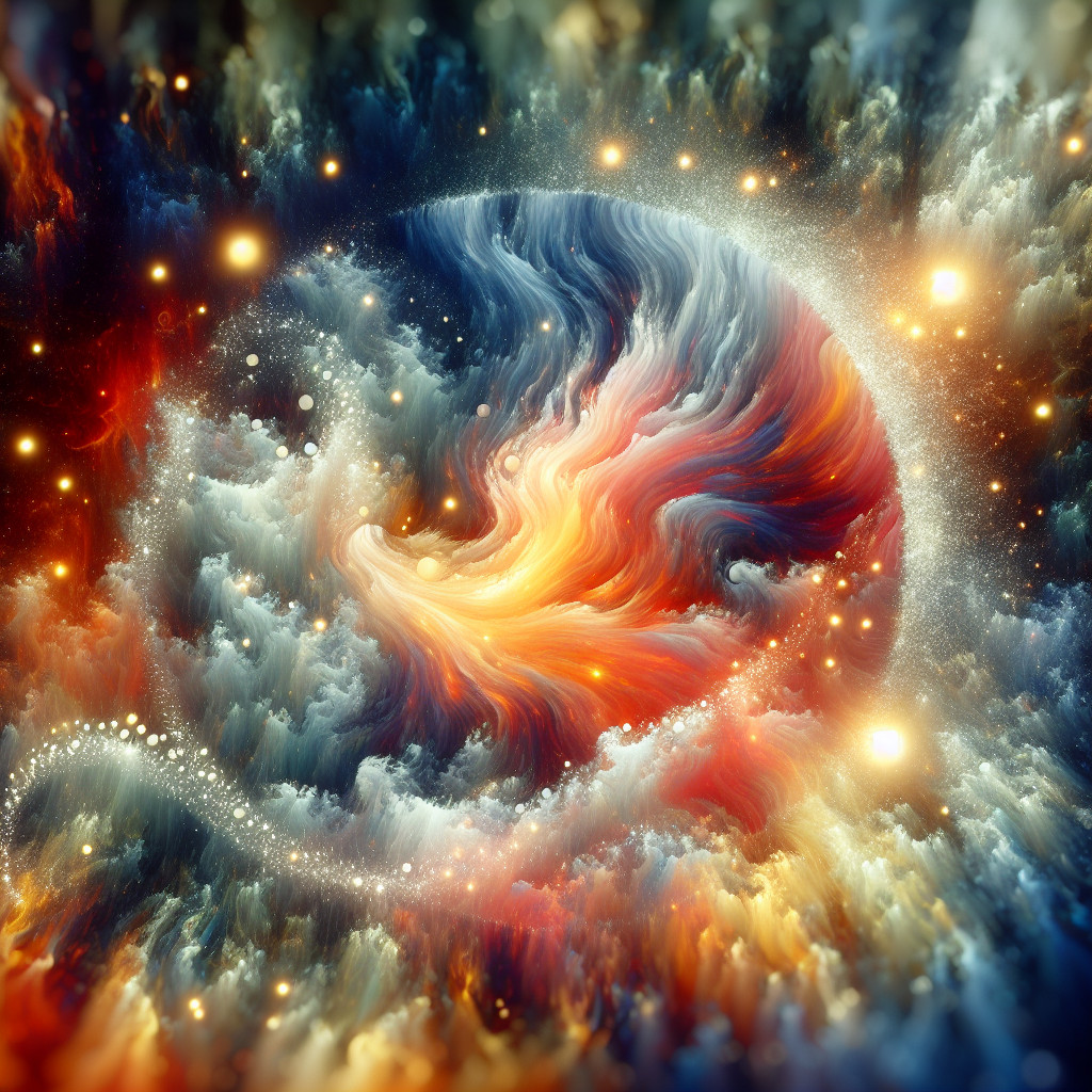 Künstlerische Interpretation des Traumsymbols: Feuer