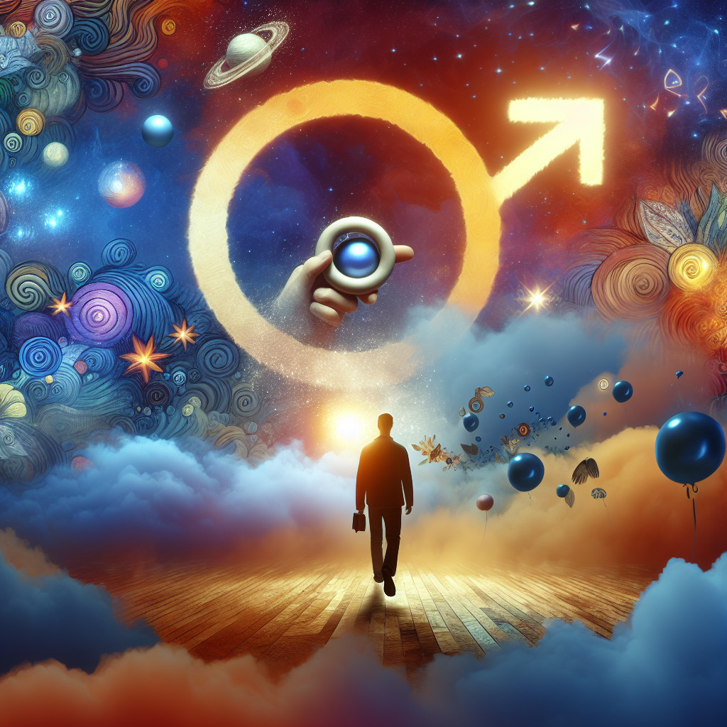 Künstlerische Interpretation des Traumsymbols: Fremdgehen