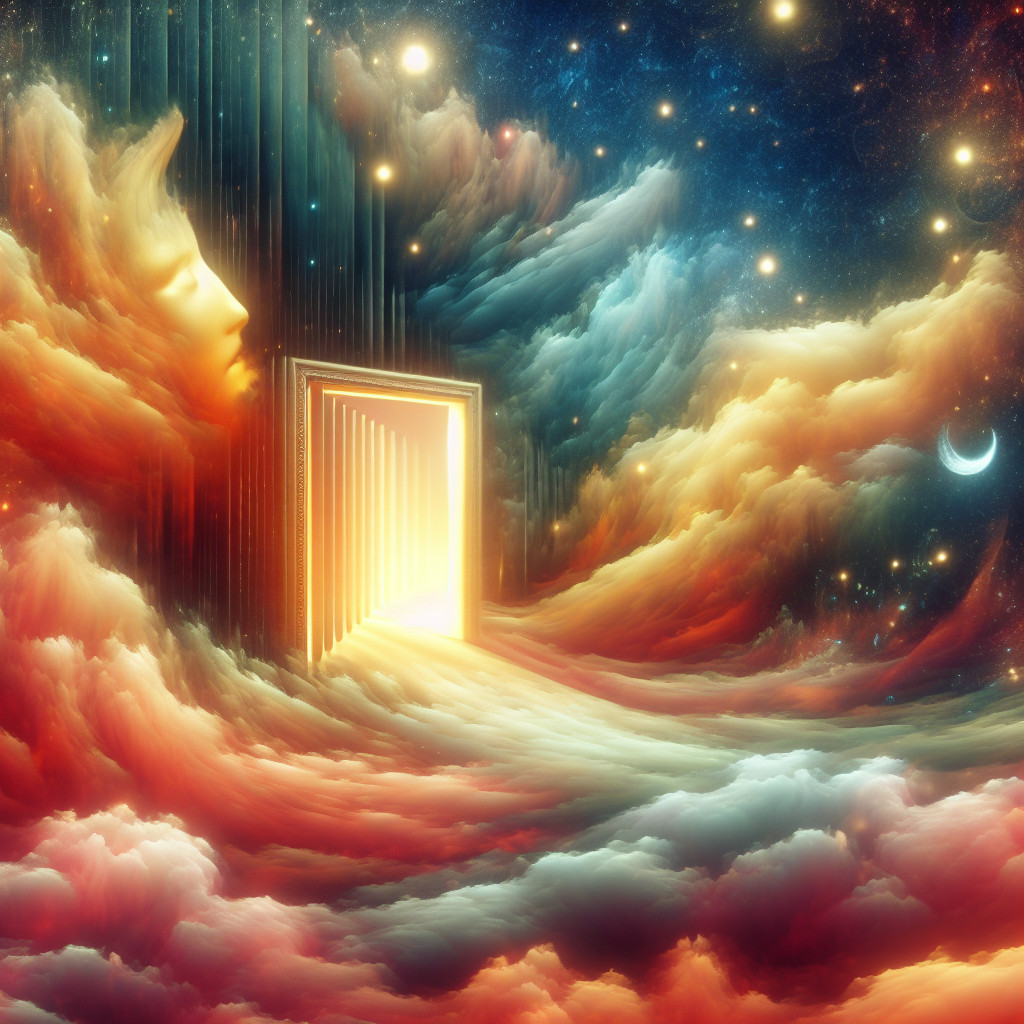 Bild zum Traum: Blick durch die verschlossene Fenstertür