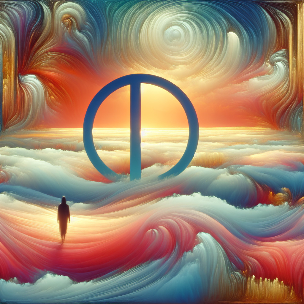 Künstlerische Interpretation des Traumsymbols: Graben