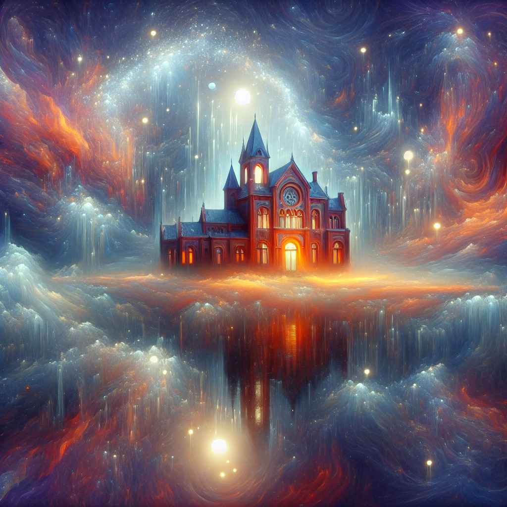 Bild zum Traum: Erkundung eines geheimnisvollen, alten Hauses