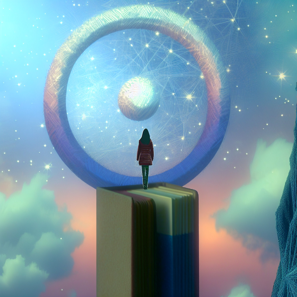 Künstlerische Interpretation des Traumsymbols: Höhe